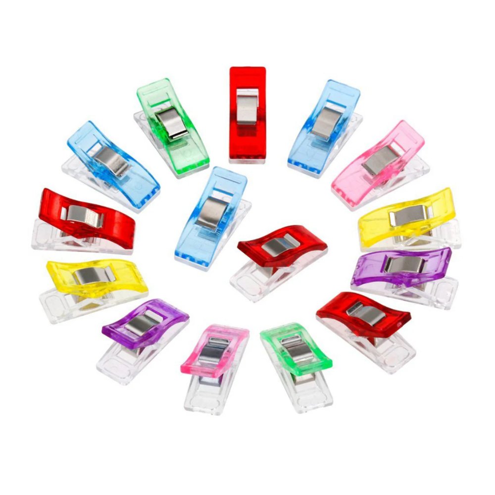 100PCS Plastic Fabric Clips